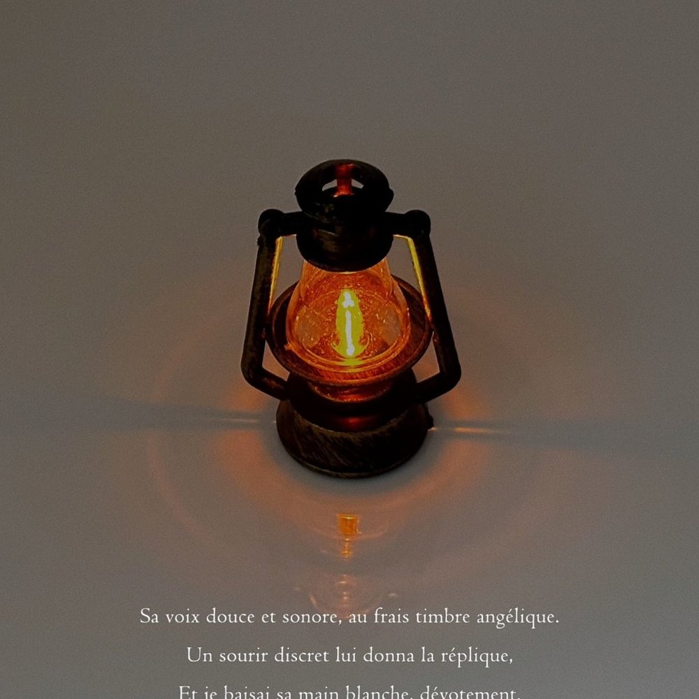 Lightable electronic kerosene lamp ornaments
